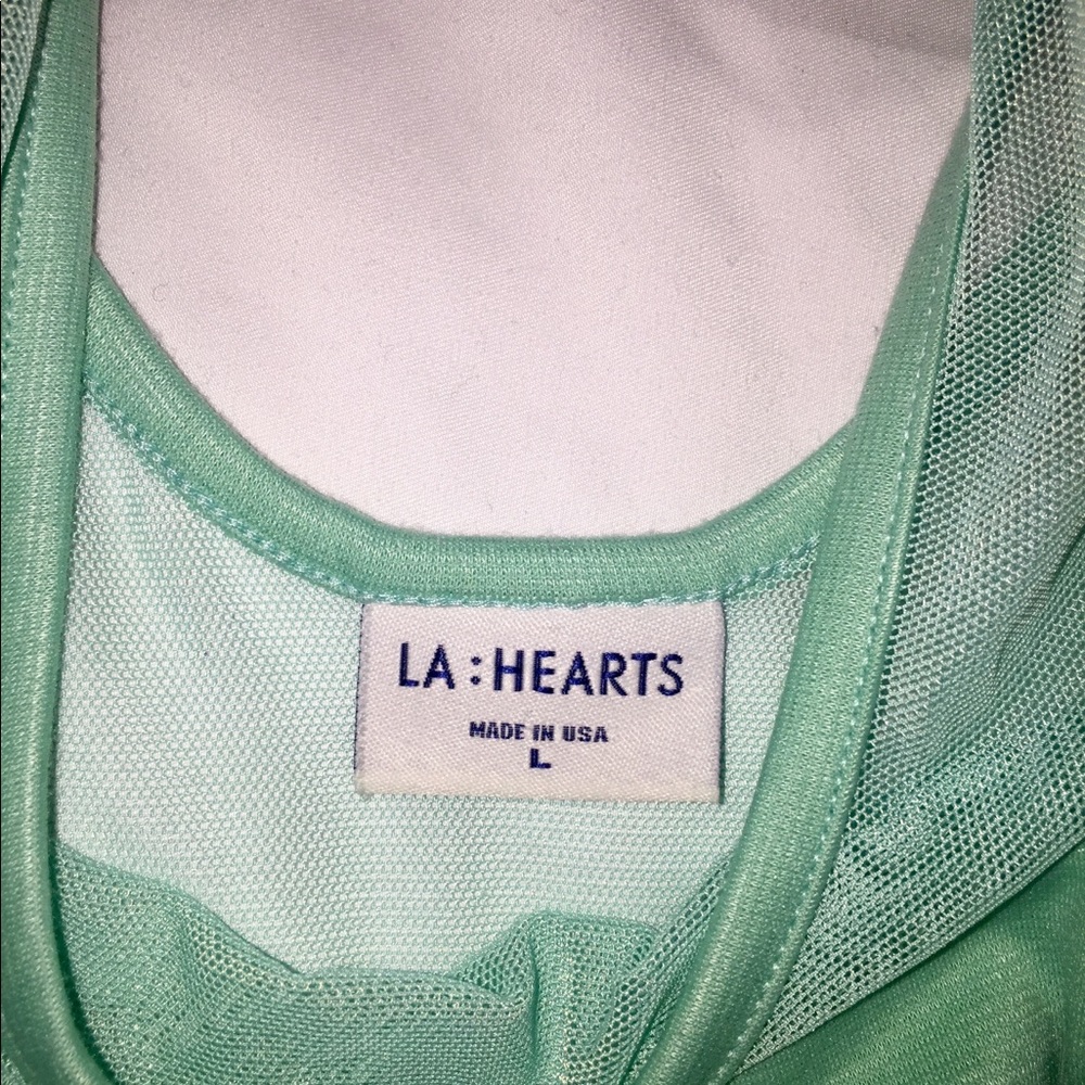 Mint Mesh Top Summer Dress - Picture 4 of 5